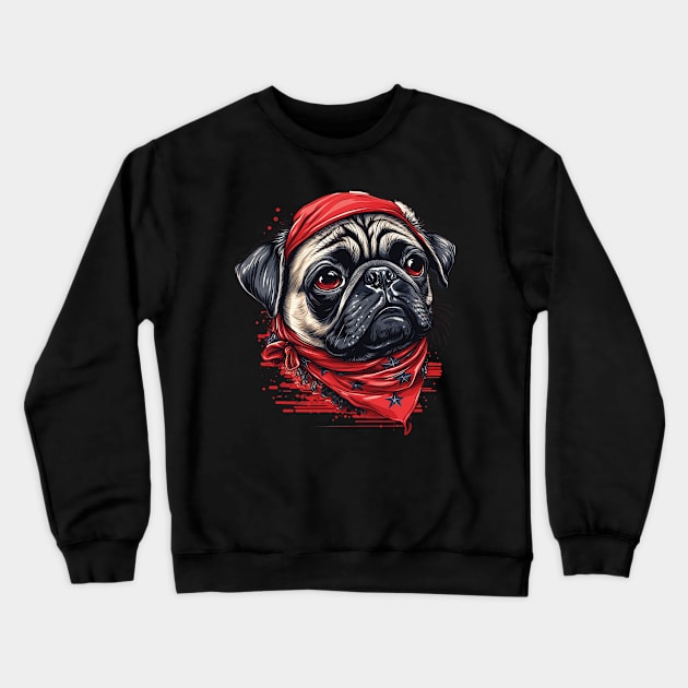 Pug Life Crewneck Sweatshirt by Astroman_Joe